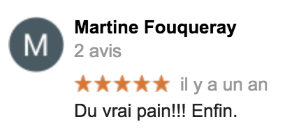 Boulangerie Aux Petites Mains avis GOOGLE Martine Fouqueray