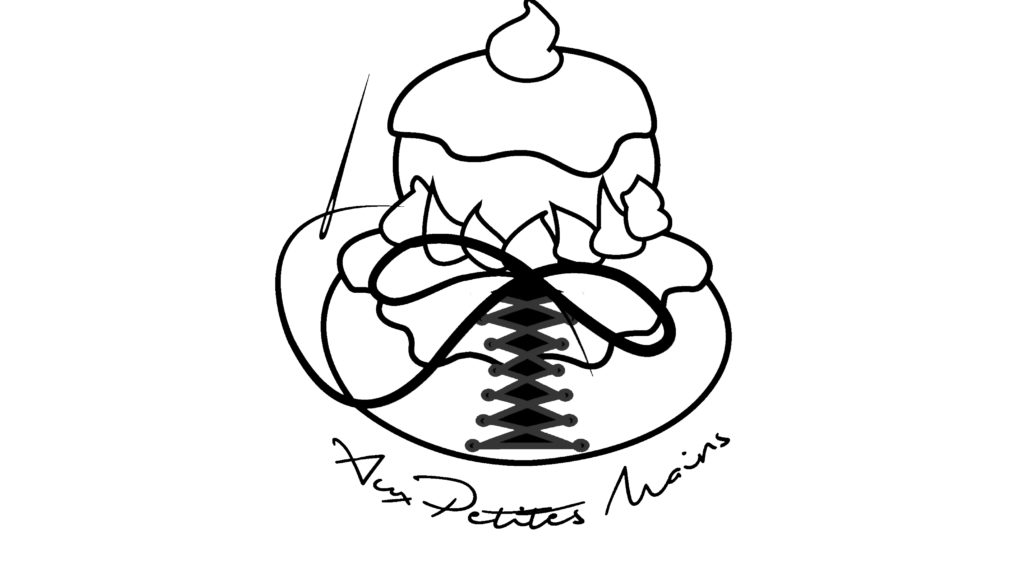 Boulangerie Aux Petites Mains logo blanc liseré noir